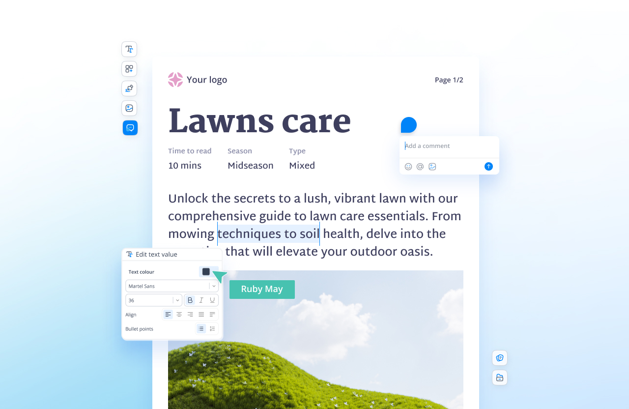 Image showing UI of different dates with people working on tasks